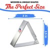 Foose Triangle Cookie Cutter 3 Inch –Tin Plated Steel Cookie
