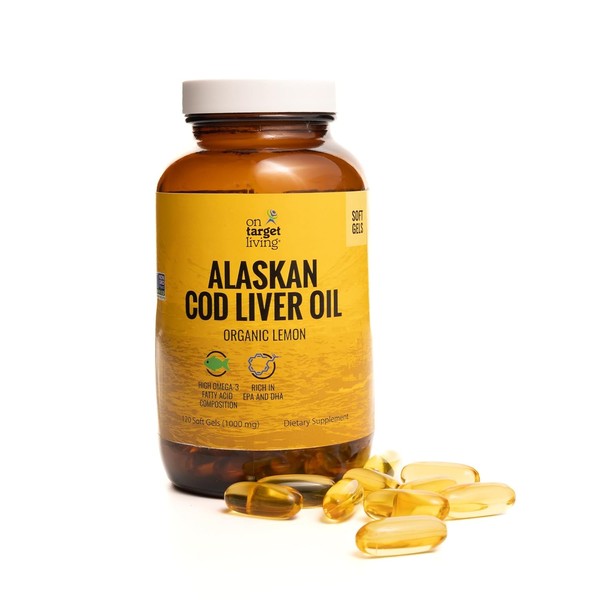 On Target Living Aceite de hgado de bacalao de Alaska,