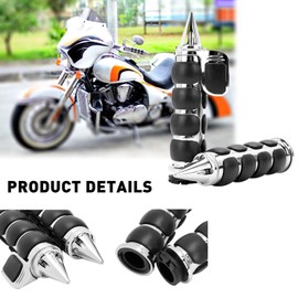 DREAMIZER Motorcycle Handlebars Grips 1" 25MM Non-Slip Hand Grips with Throttle Assist Compatible with with Valkyrie Shadow Spirit VT400 VT750 VT1100 VTX1300 VTX1800