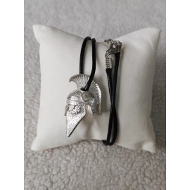 Jara Spartan Helmet Men's .970 Solid Silver Biker Pendant Unisex New