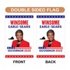 Winsome Earle-Sears For Virginia Governor 2025 Garden Flag, Double Sided,