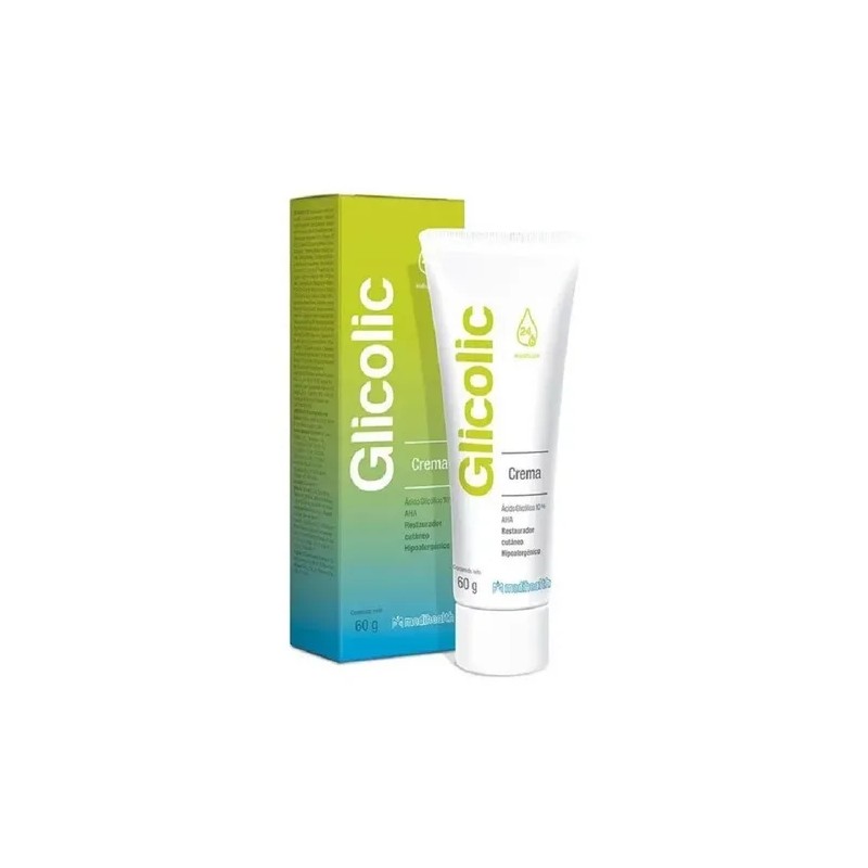 Glicolic Crema Hidratante Facial y Restaurador Cutáneo Ácido Glicólico 10%