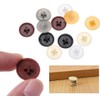 100 Pcs 17mm White Easy to Install Screw Cap Covers