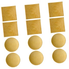 GRIRIW 1 Set Bamboo Snack Plates Versatile Serving Dishes for Seasoning Dipping Sauces and Desserts for Bbqs Picnics and Various Occasions