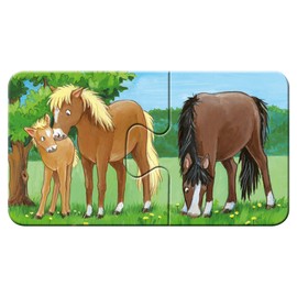 Ravensburger 5072 Children's Puzzle-05072 Animal Families on the Farm My First 9 x 2 Piece Puzzle for Children from 2 Years, White