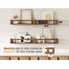 TidyCorner Upgraded Thick Floating Shelves - Multi-Use Wall-Mounted Bookshelves for