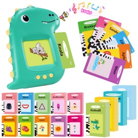 Wootoyz Talking Flashcards German, Toy from 2 3 4 5 6 Years Educational Games 2-6 Years Learning Letters Montessori Toy from 2-6 Years Gift for Boys Girls 3-6 Years Children's Toy