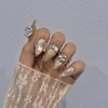Magnetic Nail Golden Olive Beige✨ - L-Oval / 자석네일 골든