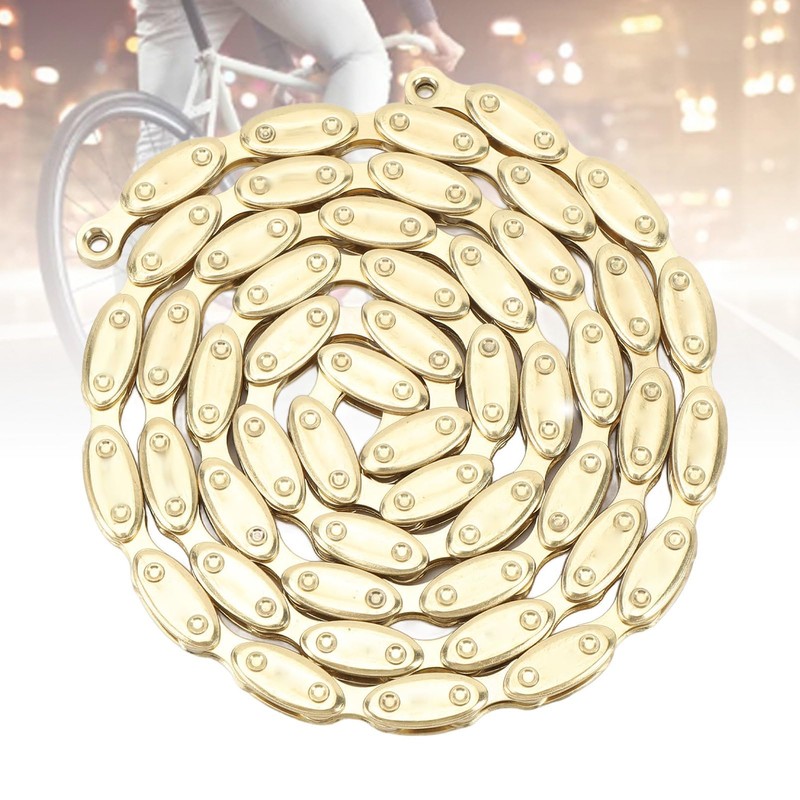 Gold Olive Bicycle Chain, High Strength 100 Link Single Speed