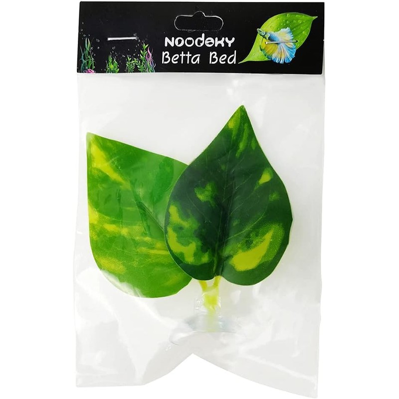 GNOLKEE Betta Leaf Hammock Silicone Peace Plant Accessories, Beta Fish