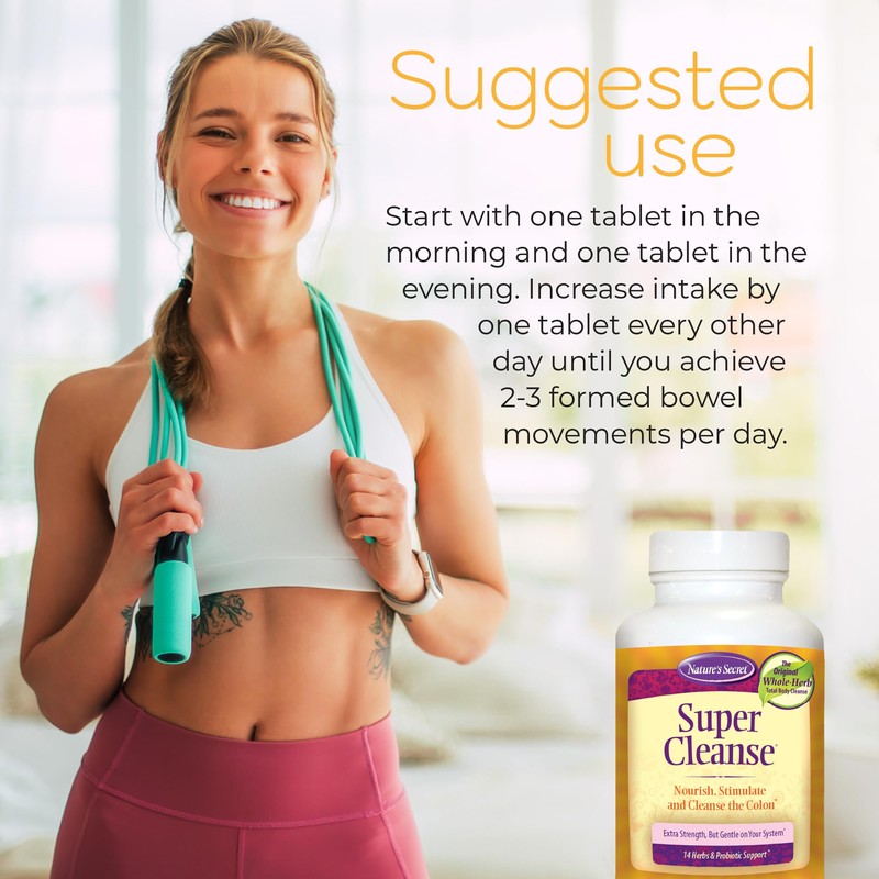 Nature's Secret Super Cleanse – Extra Strength Colon Cleanse with