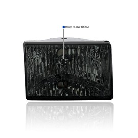 Spec-D Tuning Smoke Lens Headlights + Bumper Lights + Corner Lamps Compatible with 1993-1996 Jeep Grand Cherokee L+R Pair Head Light Lamp Assembly Left + Right Pair Headlamps Assembly