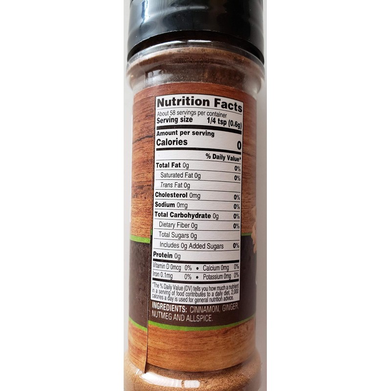 Supreme Traditions Pumpkin Pie Spice, (1) 1.25oz jar, 58 servings