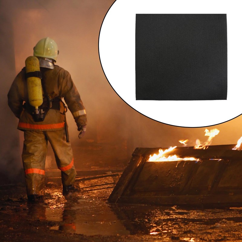 TENOL Fireproof Welding Blanket, Protective 1MX1M High Temp Insulation Blanket,