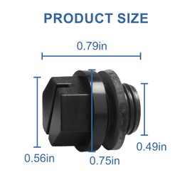 Screw Man SPX1700FG Pipe Plug with Gasket Replacement (4 Pack) Fits for Hayward Pumps Swimming Pool Maintenance Pool Pump Parts