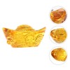 NUOBESTY Yellow Crytal Feng Shui Golden Ingot Yuan Bao and
