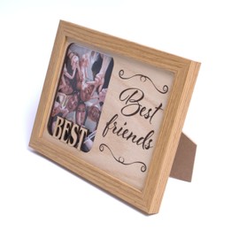 power gift BEST FRIENDS Photo Frame for Friends, Colleagues, Colleagues, College Friends, Photo Frame for Standing or Hanging, Photo Motif, Photography, Gift