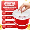 Plastic Street Charity Donation Can Coin Collection Bucket with 2