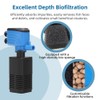 DaToo Aquarium Filter 5-15 Gallon Fish Tank Filter 120GPH Powerful