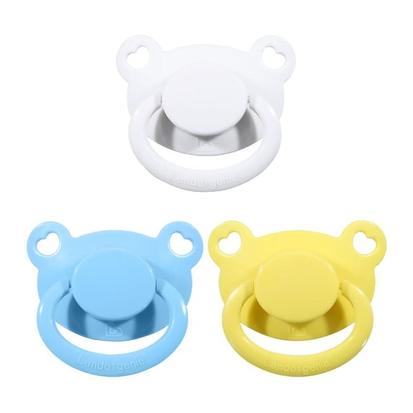 Landofgenie Large Shield Adult Size Pacifiers Set Bear Shaped Cutie