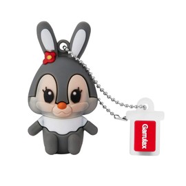 GARRULAX USB Flash Drive, 8GB / 16GB / 32GB USB 2.0 Updated Waterproof USB Memory Stick Date Storage Pendrive Thumb Drives (16GB, Gray Rabbit)