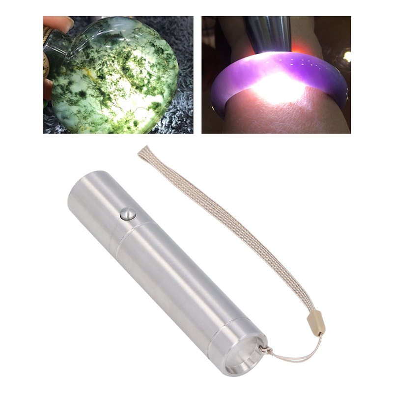 Mini Stainless Steel Flashlight 3 Mode Pocket LED Torch Handheld