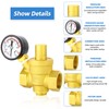 MEANLIN MEASURE 1/2 inch Brass Water Pressure regulating Valve,Pressure reducing