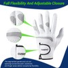 OZERO Golf Glove Left Hand: Flexible and Grip Sheepskin with