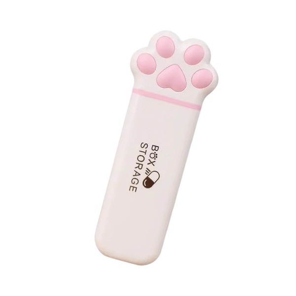 BLOOPIC Pill Case, Small Pill Case, Sliding, Cat Claw, Portable,