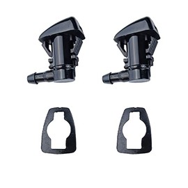 WayJun 55079049AA Windshield Water Jet Washer Nozzle Single Hole (Set of 2) for 2005-2016 Jeep Grand Cherokee 2005-2013 Chevy Malibu 2005-2010 Pontiac G6 2007-2010 Saturn Aura