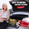 Zone Tech Three Pocket Mesh Trunk Cargo Net Storage Organizer–