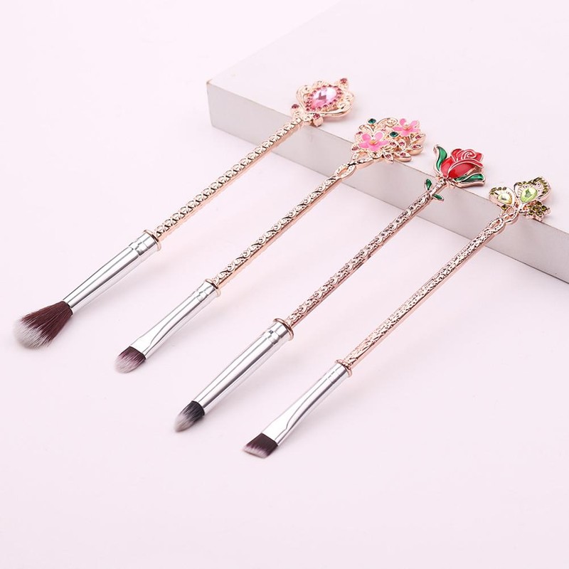 Makeup Brush Set Beauty And Beast Rose Makeup Brushes Set