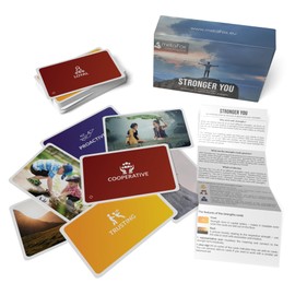 metaFox Stronger You | 52 Strengths Cards for Coaching, Therapy, workshops & Team Building | Premium Quality Coaching Cards with Strengths, Icons & Images, Stable & Compact Format for Multiple Reuse