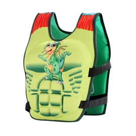 Kids Swim Vest Sports Swimming Training Flotation Neoprene Swim Vest for Children Buoyancy Aid with Adjustable Strap and Removeable Floats for Boys Girls 1-9 Years Old (Light Green, 6-9Years)