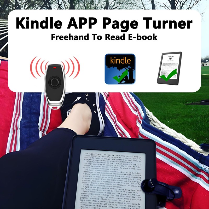 Remote Control Page Turner for Kindle Reading-Remotely Click Page Turner