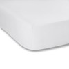 Fantasy Sateen White Fitted sheet 90x200cm