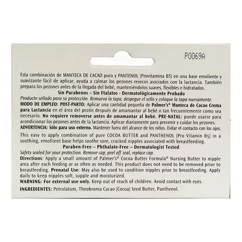 Palmers Crema Para Hidratar Pezones Busto Palmers