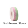 2.5cm*25 Yards Polyester Lace Ribbon Sewing Lace Ribbon Decorative Trim