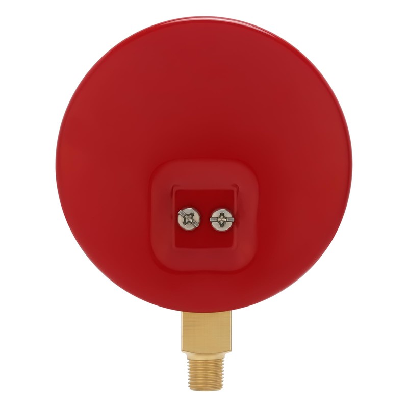 MEASUREMAN New Refrigeration Pressure Gauge, 3-1/8" Dial, Red Dial, 1/8"