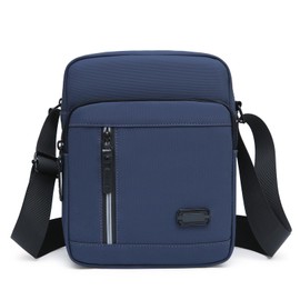 Vologle Mens Fashion Crossbody Bags Messenger Bag Shoulder Bag Satchel Briefcase Travel Bag Adjustable Shoulder Strap Waterproof Oxford Cloth with Night Reflective Strips (Navy blue)