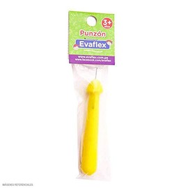 Evaflex Punzón Escolar Infantil Mango de Plástico para actividades de orientación y lectoescritura. Desarrolla la coordinación ojo – mano