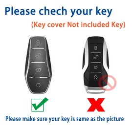 GZXNKEY 4 Buttons Key Fob Cover For BYD Atto 3 Sealion Han Tang Dolphin Seal Zinc Alloy BYD Key Cover Full Protector Remote Key Case with Keychain