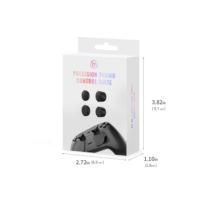 JDDWIN 14-in-1 Thumb Control Accessories for Steam Controller 2, Ergonomic