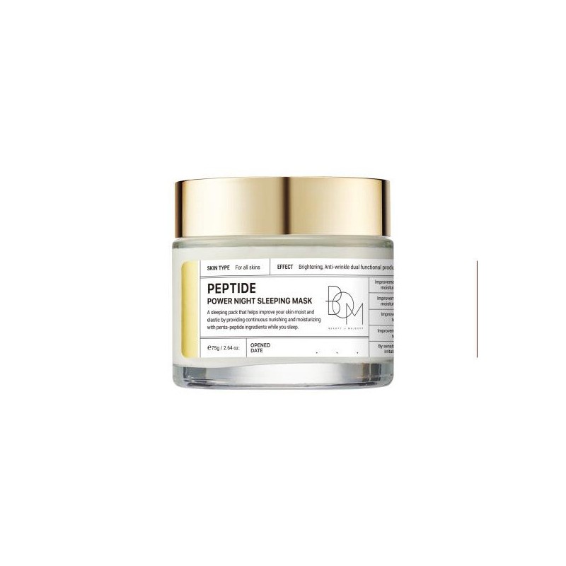 BOM Peptide Power Night Sleeping Mask 75g Peptide Power Night