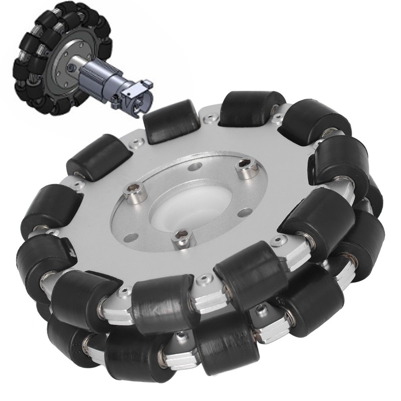 127mm Double Aluminum Omni Wheel with Bearing Rollers Omni Directional