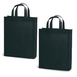 Maidichijuru A4 Non-Woven Bag with Gusset, Square Sole, Solid, Vertical, Black x 2