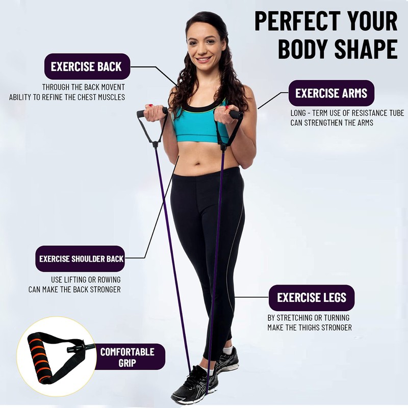 Everlast Resistance Tube 1200X7X11 Mm Purple