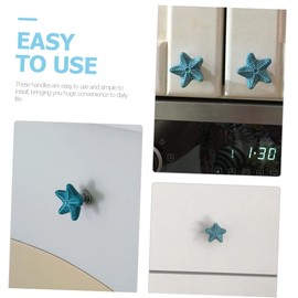 SHINEOFI 6pcs Sea Drawer Pulls for Kitchen Cabinets Furniture Decorative Knobs for Nursery Living Room Stylish Touch for Home Decor