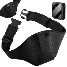 LOMSUXA Adjustable Microphone Belt Bag for Fitness Portable Waist Bag for Wireless Microphones Fanny with Storage Space for Microphone Running and Training