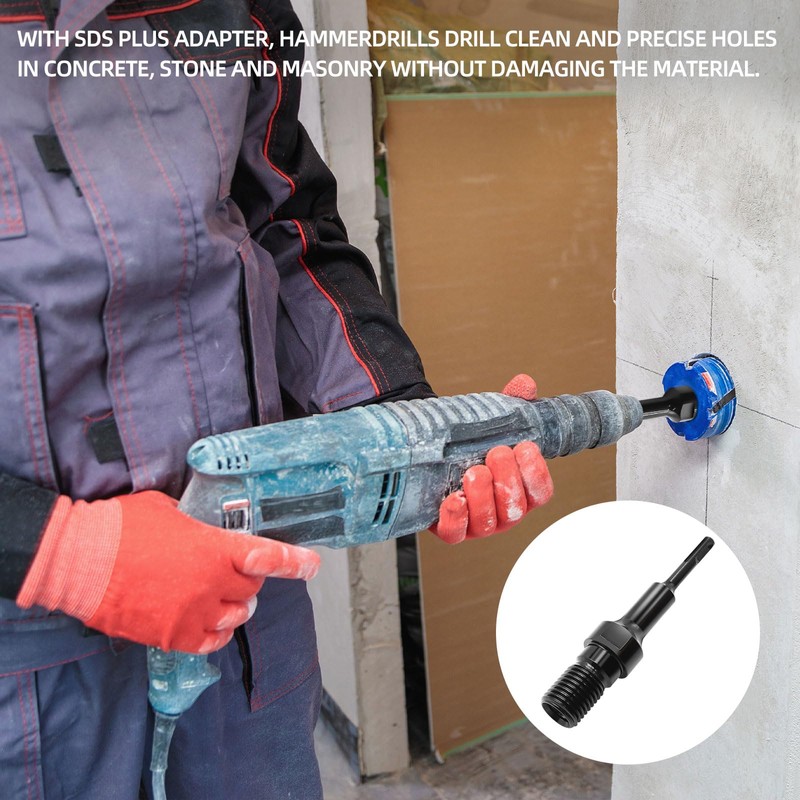 SDS Plus Adapter, Adapter 1 1/4 Inch UNC to SDS